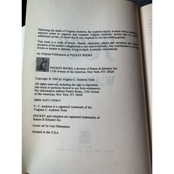 V.C. Andrews "Ruby" Hardcover First Edition 1994 Books - Picture 4 of 5